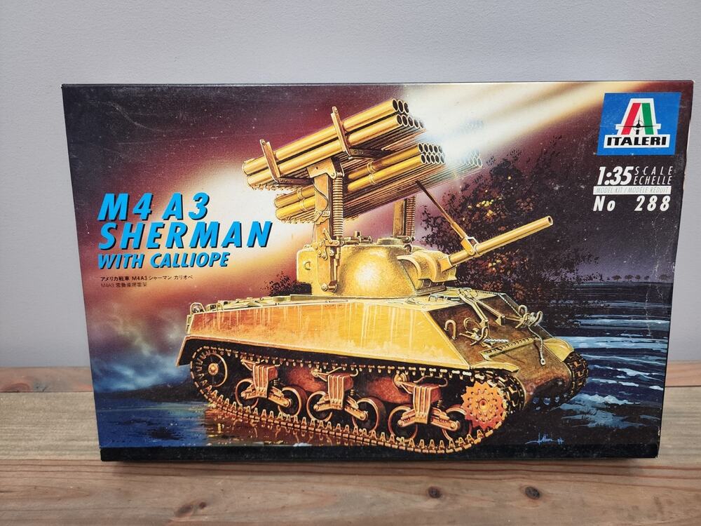 Italeri 1:35 M4A3 Sherman w/ Calliope Plastic Model Kit Multicolor 288